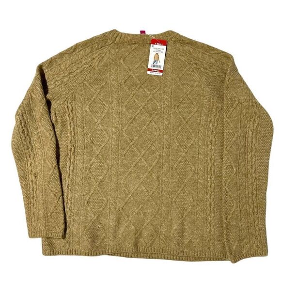 Vince Camuto Women's Cable Sweater Latte Heather Size XS - Picture 8 of 10